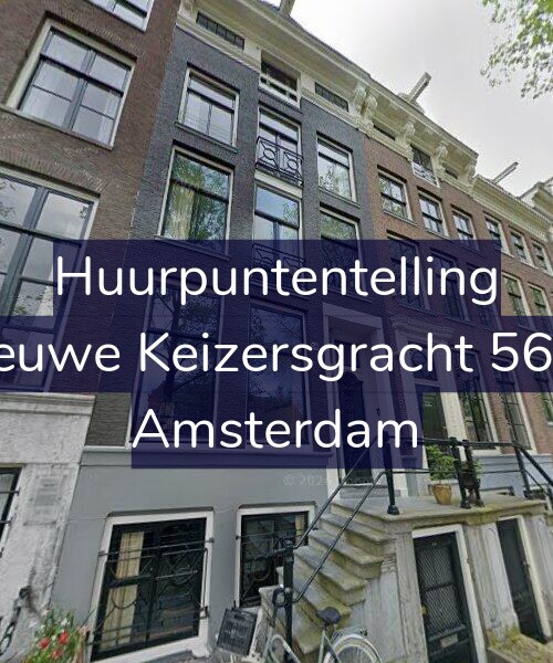 Foto gevel Huurpuntentelling voor Nieuwe Keizersgracht 56-H, Amsterdam