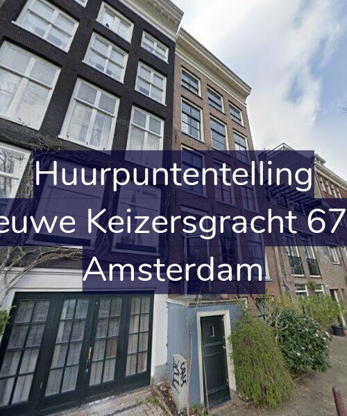 Foto gevel Huurpuntentelling voor Nieuwe Keizersgracht 67-H, Amsterdam