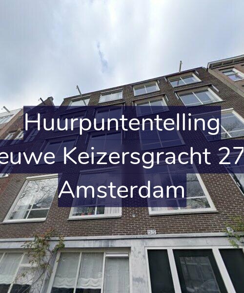 Foto gevel Huurpuntentelling voor Nieuwe Keizersgracht 27-3, Amsterdam