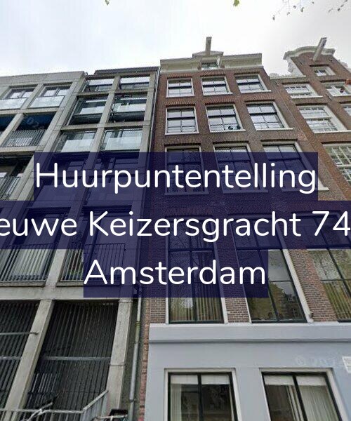 Foto gevel Huurpuntentelling voor Nieuwe Keizersgracht 74-A, Amsterdam