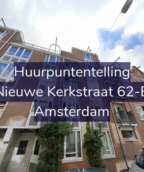 Foto gevel Huurpuntentelling voor Nieuwe Kerkstraat 62-B, Amsterdam