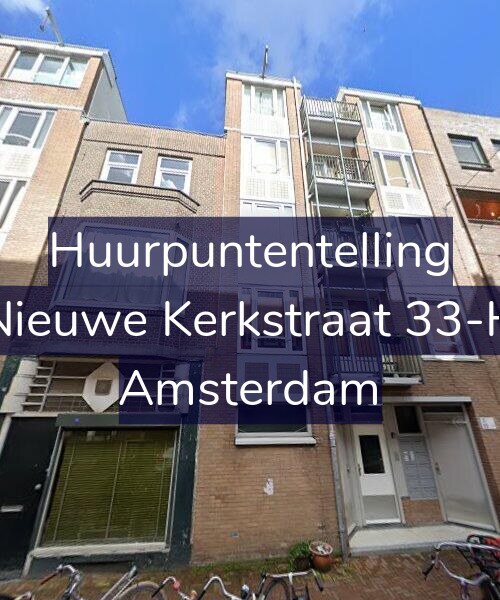 Foto gevel Huurpuntentelling voor Nieuwe Kerkstraat 33-H, Amsterdam