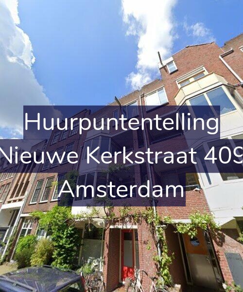 Foto gevel Huurpuntentelling voor Nieuwe Kerkstraat 409, Amsterdam