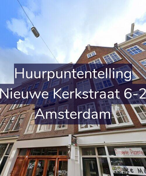 Foto gevel Huurpuntentelling voor Nieuwe Kerkstraat 6-2, Amsterdam