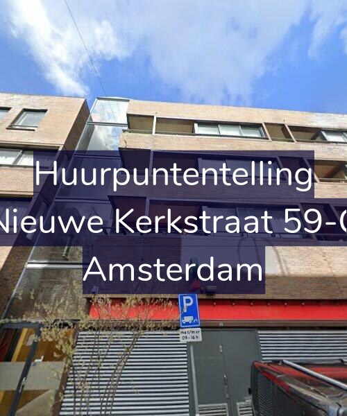Foto gevel Huurpuntentelling voor Nieuwe Kerkstraat 59-C, Amsterdam