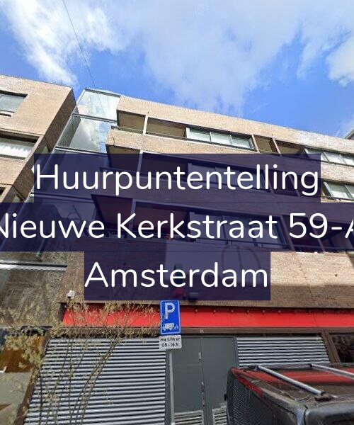 Foto gevel Huurpuntentelling voor Nieuwe Kerkstraat 59-A, Amsterdam