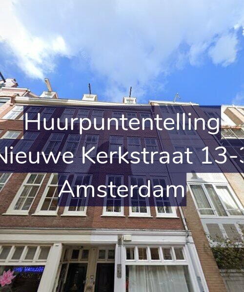 Foto gevel Huurpuntentelling voor Nieuwe Kerkstraat 13-3, Amsterdam