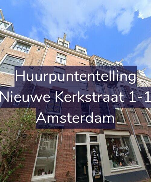 Foto gevel Huurpuntentelling voor Nieuwe Kerkstraat 1-1, Amsterdam