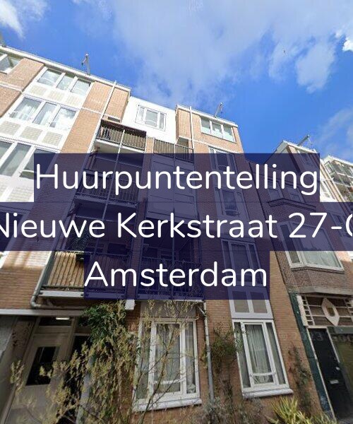 Foto gevel Huurpuntentelling voor Nieuwe Kerkstraat 27-C, Amsterdam