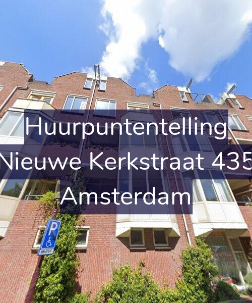 Foto gevel Huurpuntentelling voor Nieuwe Kerkstraat 435, Amsterdam