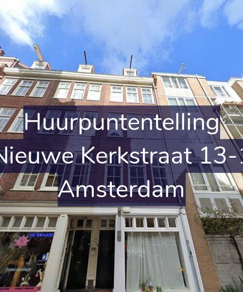 Foto gevel Huurpuntentelling voor Nieuwe Kerkstraat 13-1, Amsterdam