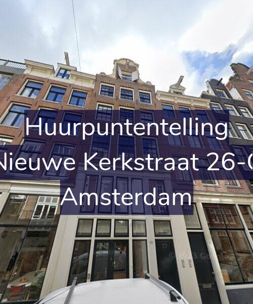 Foto gevel Huurpuntentelling voor Nieuwe Kerkstraat 26-C, Amsterdam