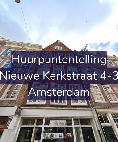 Foto gevel Huurpuntentelling voor Nieuwe Kerkstraat 4-3, Amsterdam