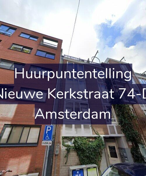 Foto gevel Huurpuntentelling voor Nieuwe Kerkstraat 74-D, Amsterdam