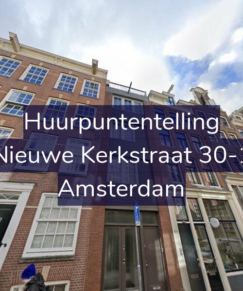 Foto gevel Huurpuntentelling voor Nieuwe Kerkstraat 30-1, Amsterdam