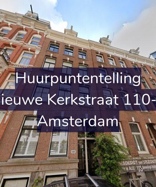 Foto gevel Huurpuntentelling voor Nieuwe Kerkstraat 110-1, Amsterdam