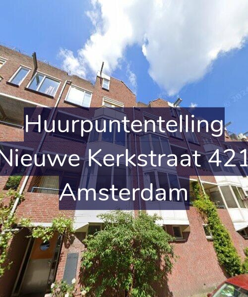 Foto gevel Huurpuntentelling voor Nieuwe Kerkstraat 421, Amsterdam