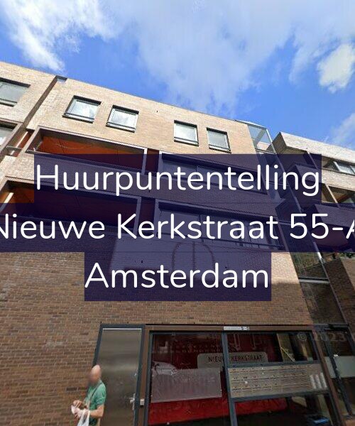 Foto gevel Huurpuntentelling voor Nieuwe Kerkstraat 55-A, Amsterdam