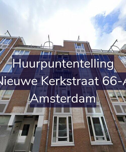 Foto gevel Huurpuntentelling voor Nieuwe Kerkstraat 66-A, Amsterdam