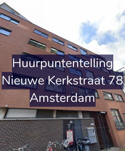 Foto gevel Huurpuntentelling voor Nieuwe Kerkstraat 78, Amsterdam