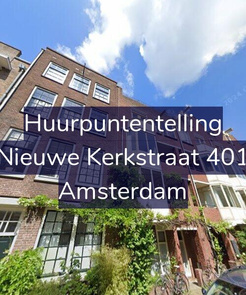 Foto gevel Huurpuntentelling voor Nieuwe Kerkstraat 401, Amsterdam