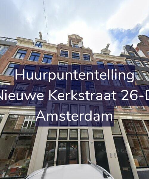 Foto gevel Huurpuntentelling voor Nieuwe Kerkstraat 26-D, Amsterdam
