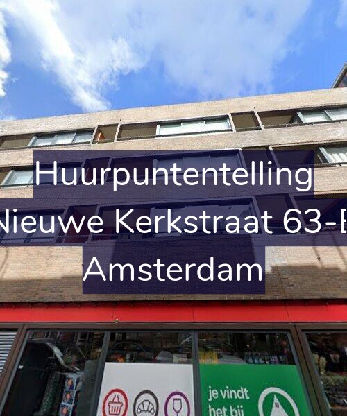 Foto gevel Huurpuntentelling voor Nieuwe Kerkstraat 63-B, Amsterdam