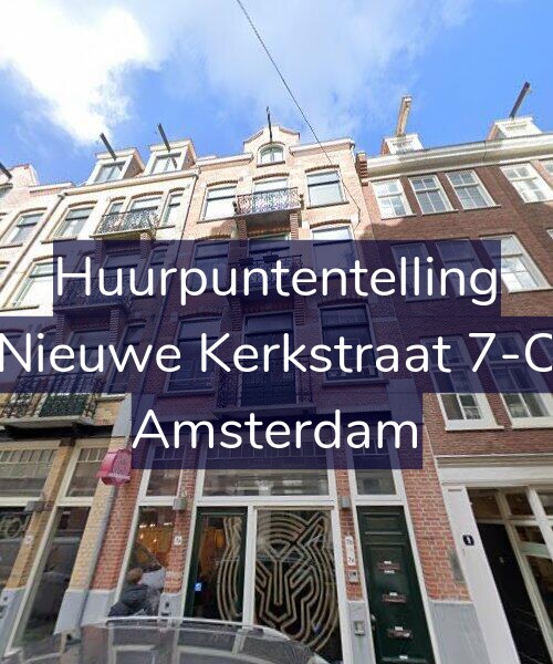 Foto gevel Huurpuntentelling voor Nieuwe Kerkstraat 7-C, Amsterdam