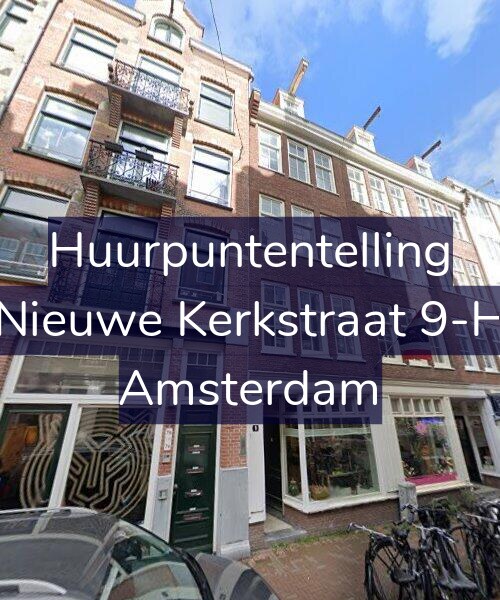 Foto gevel Huurpuntentelling voor Nieuwe Kerkstraat 9-H, Amsterdam