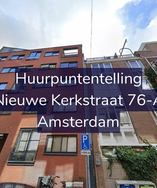 Foto gevel Huurpuntentelling voor Nieuwe Kerkstraat 76-A, Amsterdam