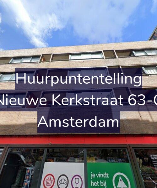 Foto gevel Huurpuntentelling voor Nieuwe Kerkstraat 63-C, Amsterdam
