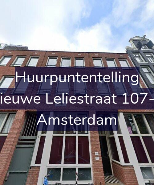 Foto gevel Huurpuntentelling voor Nieuwe Leliestraat 107-B, Amsterdam