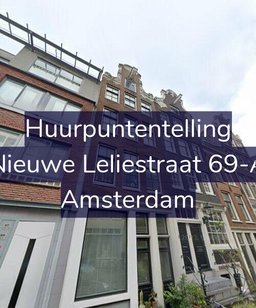 Foto gevel Huurpuntentelling voor Nieuwe Leliestraat 69-A, Amsterdam