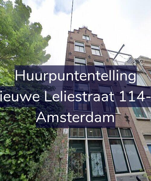 Foto gevel Huurpuntentelling voor Nieuwe Leliestraat 114-A, Amsterdam
