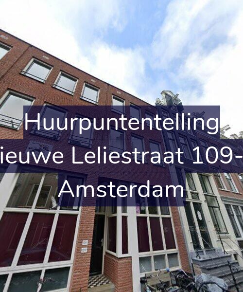 Foto gevel Huurpuntentelling voor Nieuwe Leliestraat 109-A, Amsterdam
