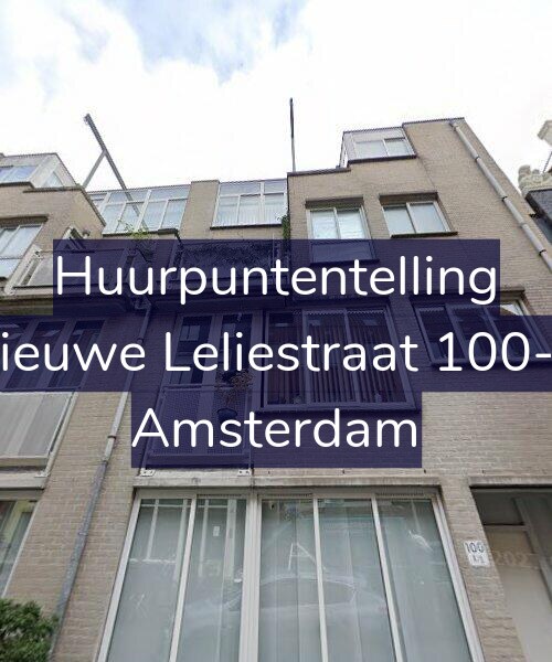 Foto gevel Huurpuntentelling voor Nieuwe Leliestraat 100-B, Amsterdam