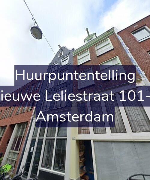 Foto gevel Huurpuntentelling voor Nieuwe Leliestraat 101-3, Amsterdam