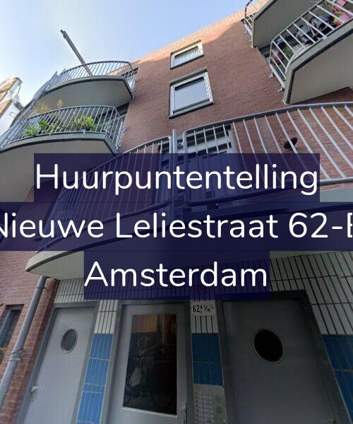 Foto gevel Huurpuntentelling voor Nieuwe Leliestraat 62-B, Amsterdam