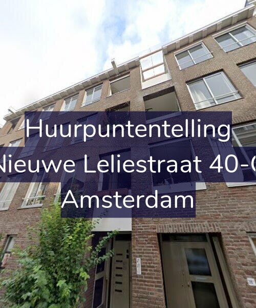 Foto gevel Huurpuntentelling voor Nieuwe Leliestraat 40-C, Amsterdam