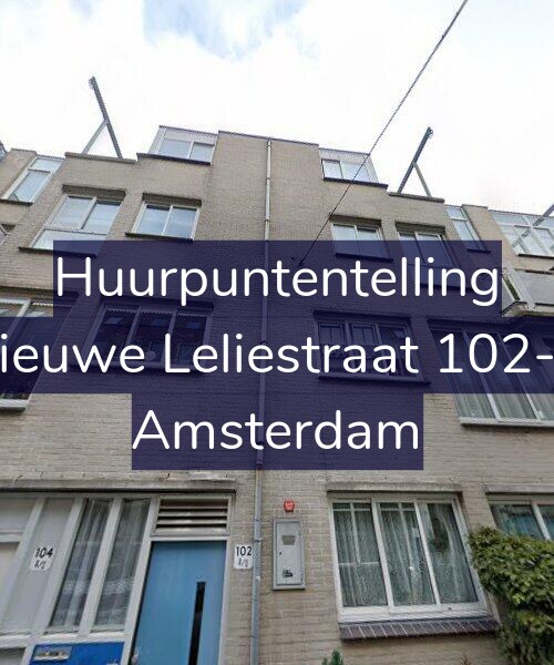 Foto gevel Huurpuntentelling voor Nieuwe Leliestraat 102-D, Amsterdam