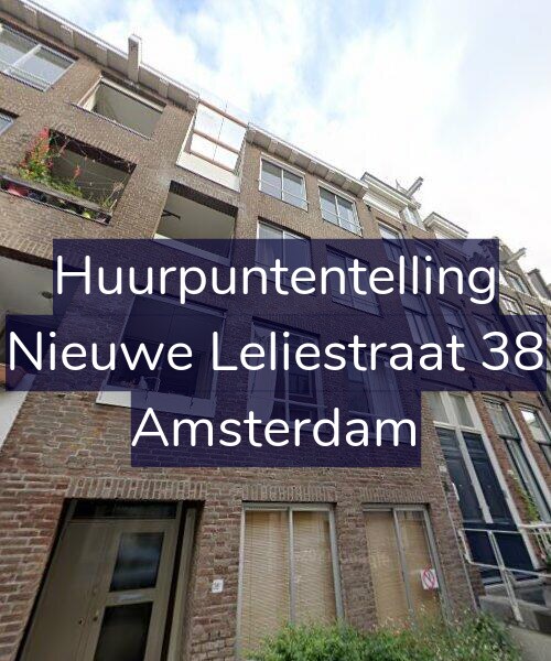 Foto gevel Huurpuntentelling voor Nieuwe Leliestraat 38, Amsterdam