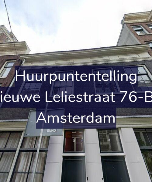 Foto gevel Huurpuntentelling voor Nieuwe Leliestraat 76-B1, Amsterdam