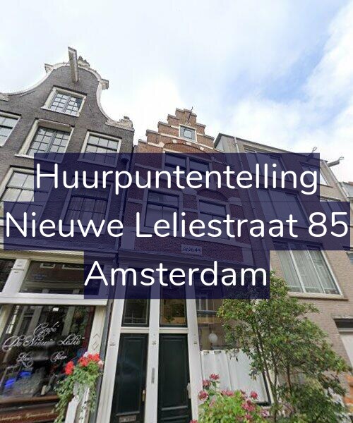 Foto gevel Huurpuntentelling voor Nieuwe Leliestraat 85, Amsterdam