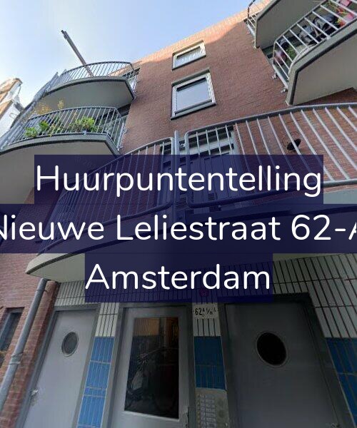 Foto gevel Huurpuntentelling voor Nieuwe Leliestraat 62-A, Amsterdam