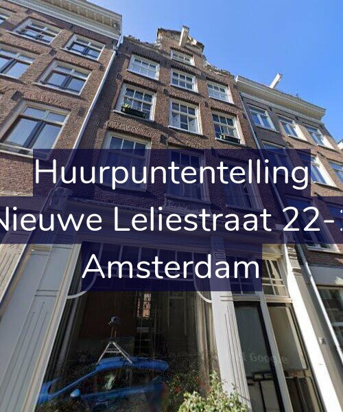 Foto gevel Huurpuntentelling voor Nieuwe Leliestraat 22-1, Amsterdam
