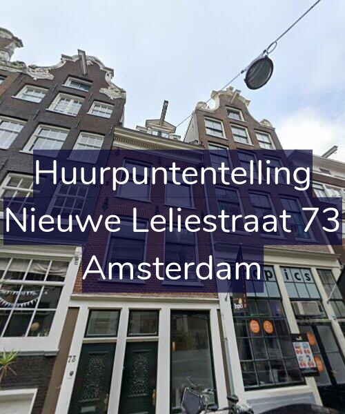 Foto gevel Huurpuntentelling voor Nieuwe Leliestraat 73, Amsterdam