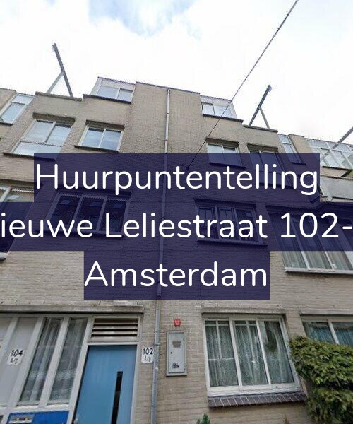 Foto gevel Huurpuntentelling voor Nieuwe Leliestraat 102-B, Amsterdam