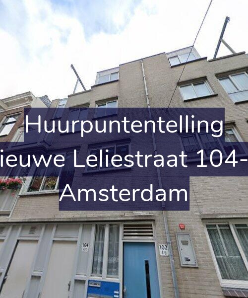 Foto gevel Huurpuntentelling voor Nieuwe Leliestraat 104-A, Amsterdam