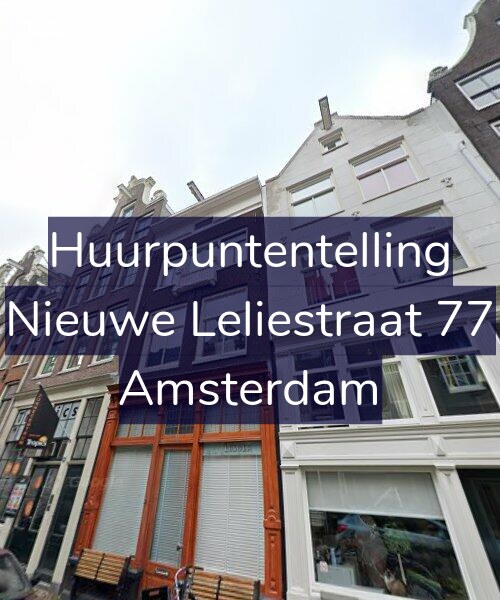 Foto gevel Huurpuntentelling voor Nieuwe Leliestraat 77, Amsterdam