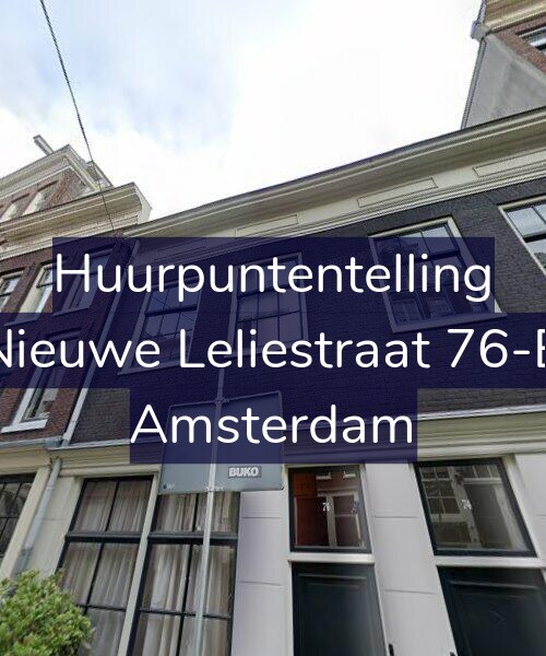 Foto gevel Huurpuntentelling voor Nieuwe Leliestraat 76-B, Amsterdam